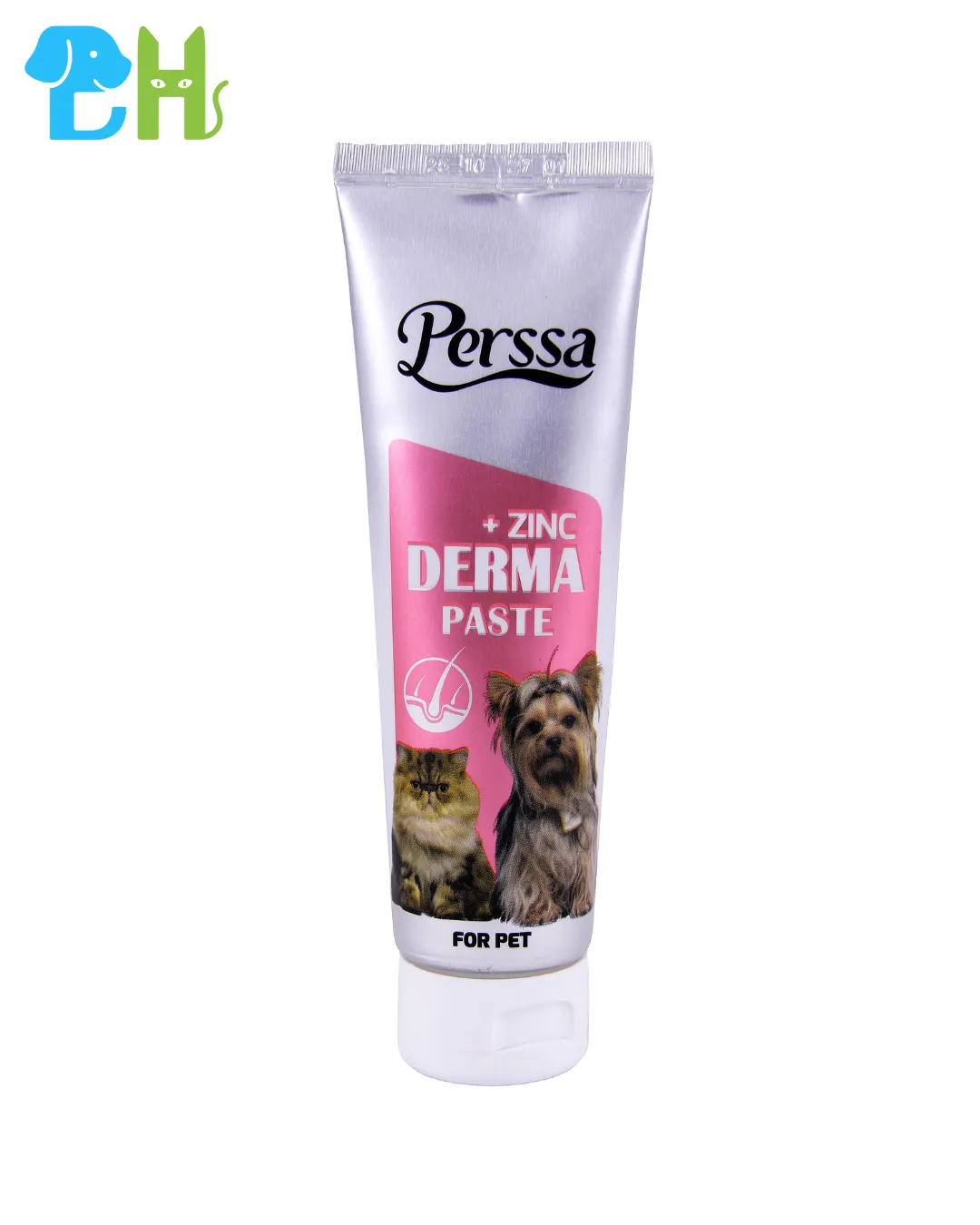 خمیر تقویت پوست و مو سگ و گربه پرسا مدل Derma Paste + Zinc وزن 100 گرم