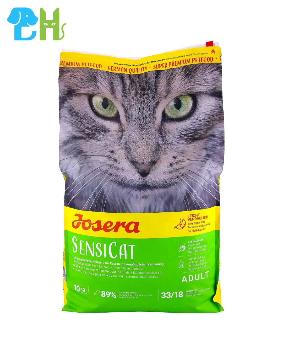غذای خشک گربه جوسرا مدل SensiCat گوارش حساس وزن 10 کیلوگرم